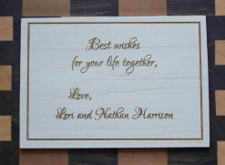 Personalized Maple Gift Card - Custom Laser Engraved