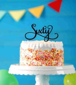 Birthday Cake Topper 2014 Sixty