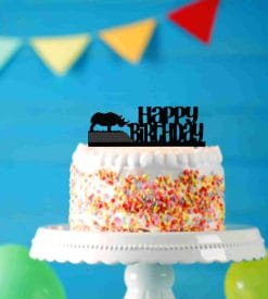 Birthday Cake Topper 2070 Rhino