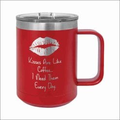 Polar Camel 15 oz. Black Vacuum Insulated Mug with Slider Lid