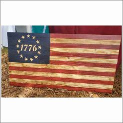Rustic American Flag - BETSY ROSS 1776 (several versions, 3 sizes)