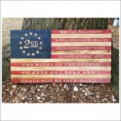 Rustic American Flag - 2nd AMENDMENT (3 versions, 3 sizes)