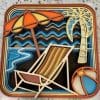 Layered Wall Decor - Beach Chair & Umbrella (6 Layers)
