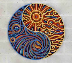 Layered Wall Decor - Yin & Yang (6 Layers)