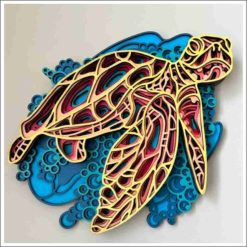 Layered Wall Decor - Sea Turtle (8 Layers)