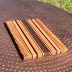 Zebra Run - Edge Grain Cutting Board
