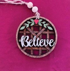 Tobacco Basket Ornament – 3 Layers of Rustic Charm