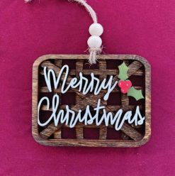Tobacco Basket Ornament – 3 Layers of Rustic Charm